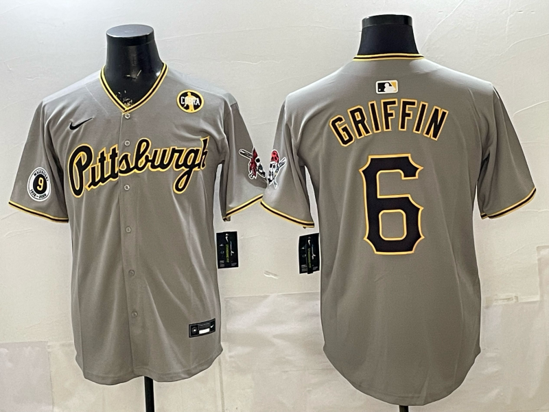 Men Pittsburgh Pirates #6 Griffin grey Game 2026 Nike MLB Jersey 0401006->pittsburgh pirates->MLB Jersey